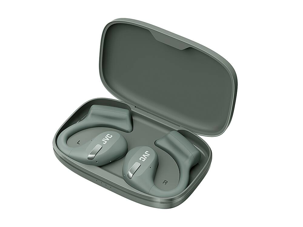 Left. JVC - JVC New Nearphones Open Ear True Wireless Headphones - Green.