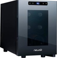 Newair Shadow-Tᵀᴹ Series Wine Cooler w/ Thermoelectric Cooling - Black - Front_Zoom