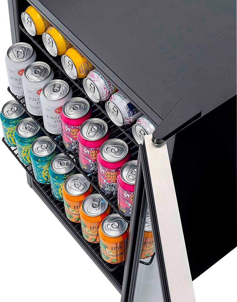 NewAir - Refurbished Freestanding Beverage Fridge w/ SplitShelf - Stainless Steel