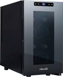 NewAir - Refurbished Shadow-Tᵀᴹ Series Wine Cooler w/ Thermoelectric Cooling - Black - Front_Zoom