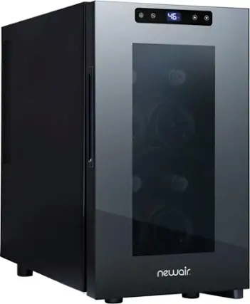 Front. NewAir - Newair Shadow-Tᵀᴹ Series Wine Cooler w/ Thermoelectric Cooling - Black.
