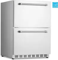 NewAir - Refurbished Dual Drawer Commercial Fridge - Stainless Steel - Front_Zoom