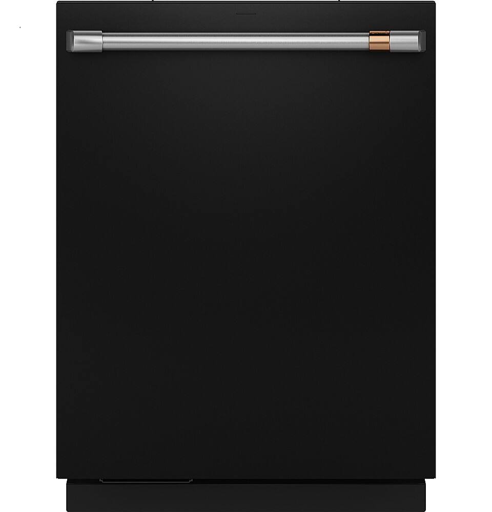 Front. Café - Top Control Smart Built-In Stainless Steel Tub Dishwasher with 3rd Rack, LED Lighting and 39 dBA - Matte Black.