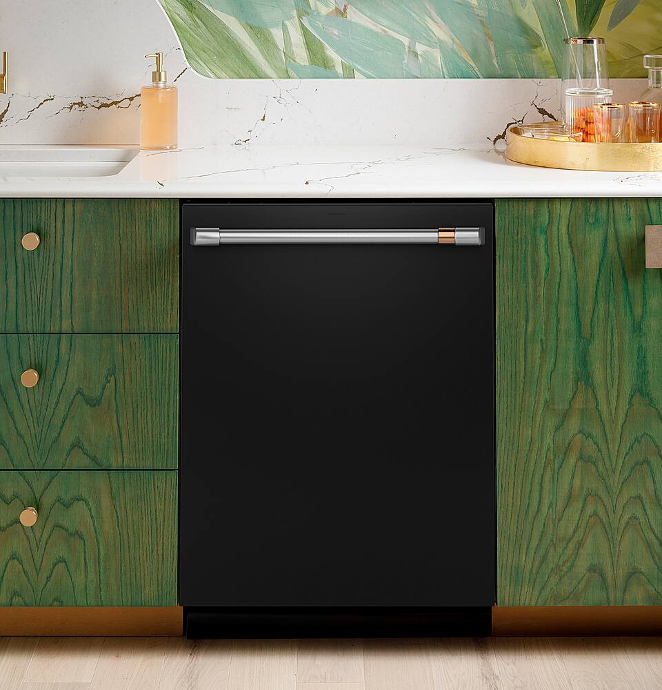 Alt View 11. Café - Top Control Smart Built-In Stainless Steel Tub Dishwasher with 3rd Rack, LED Lighting and 39 dBA - Matte Black.