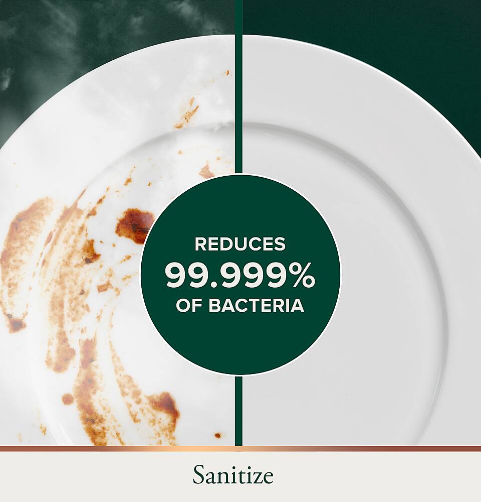 Sanitize reduces 99.999% of bacteria.