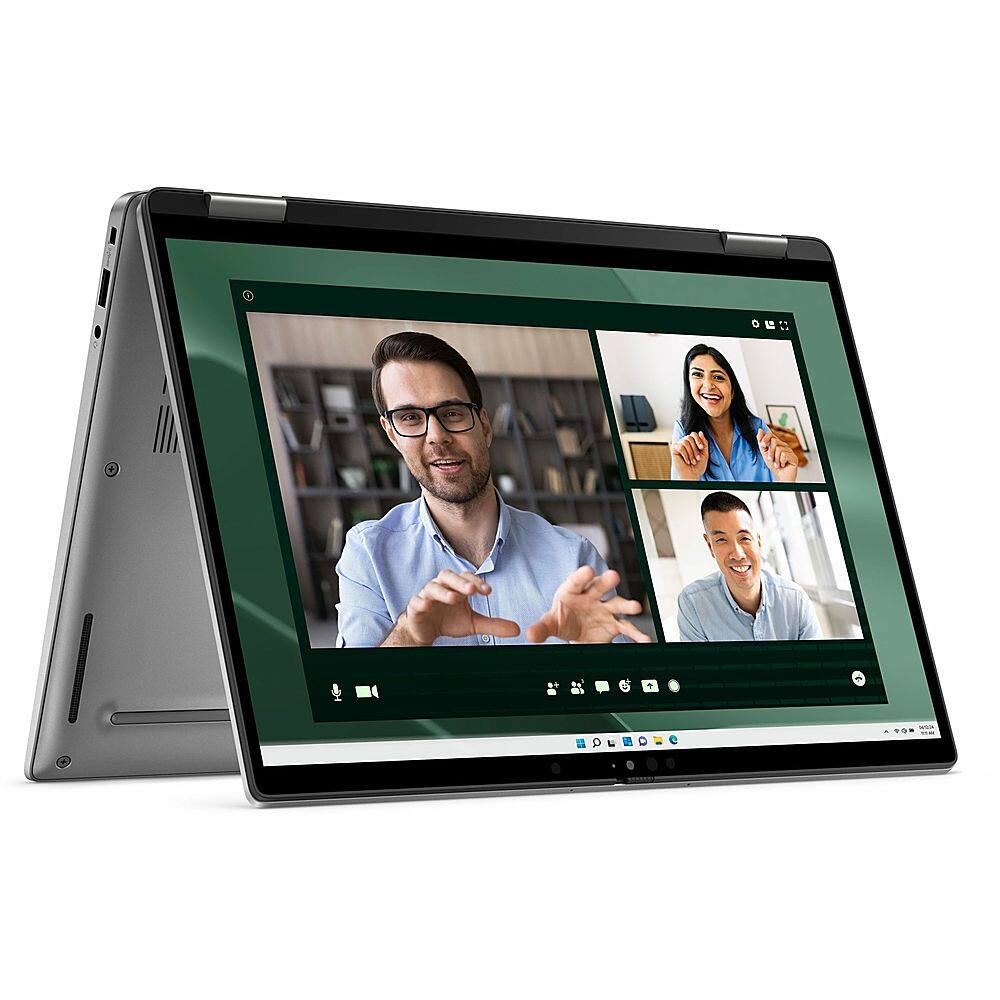 Alt View 18. Dell - Latitude 7000 2-in-1 13.3" Touch Screen Laptop - Intel Core Ultra 7 with 16GB Memory - 512 GB SSD - Titan Gray, Gray.