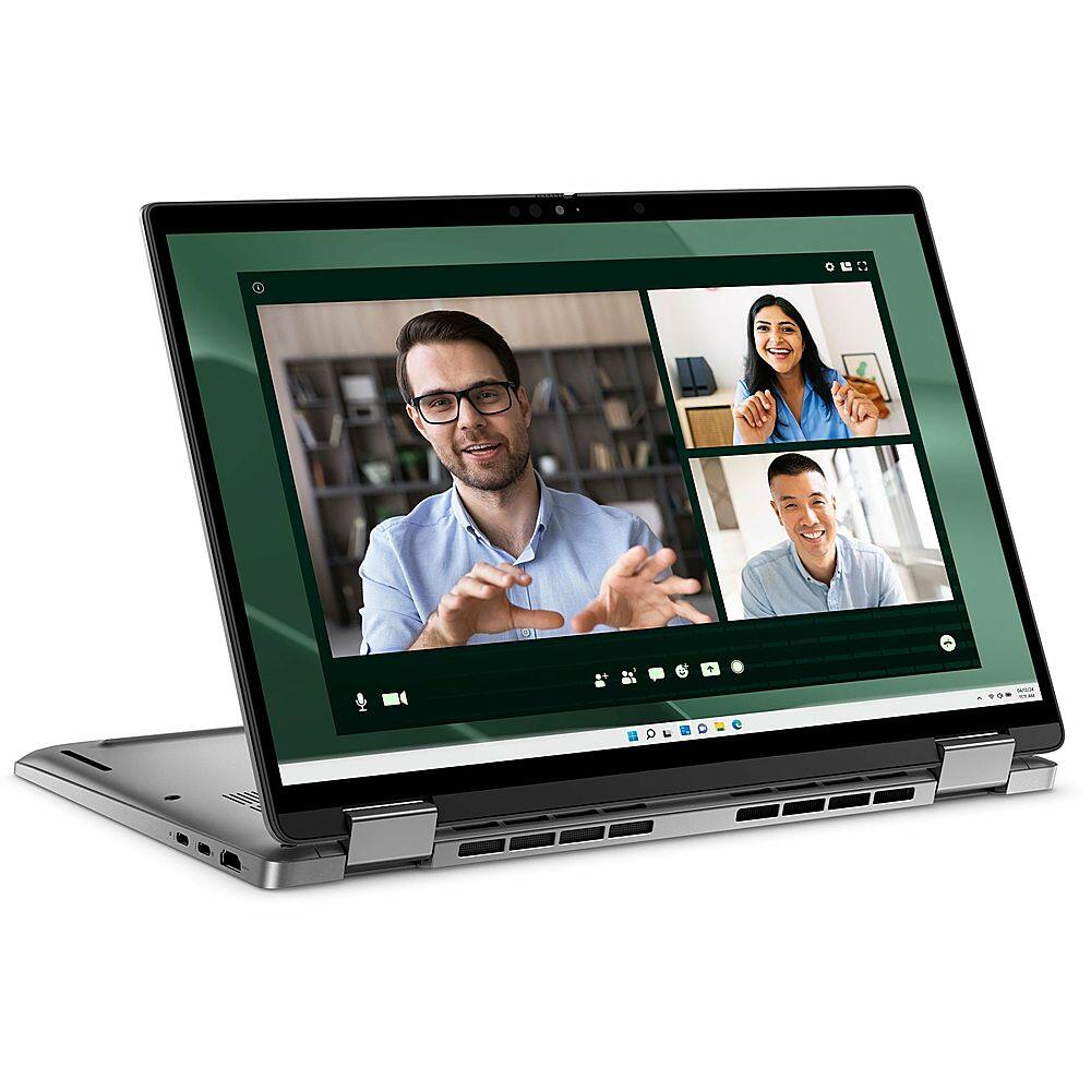 Alt View 19. Dell - Latitude 7000 2-in-1 13.3" Touch Screen Laptop - Intel Core Ultra 7 with 16GB Memory - 512 GB SSD - Titan Gray, Gray.