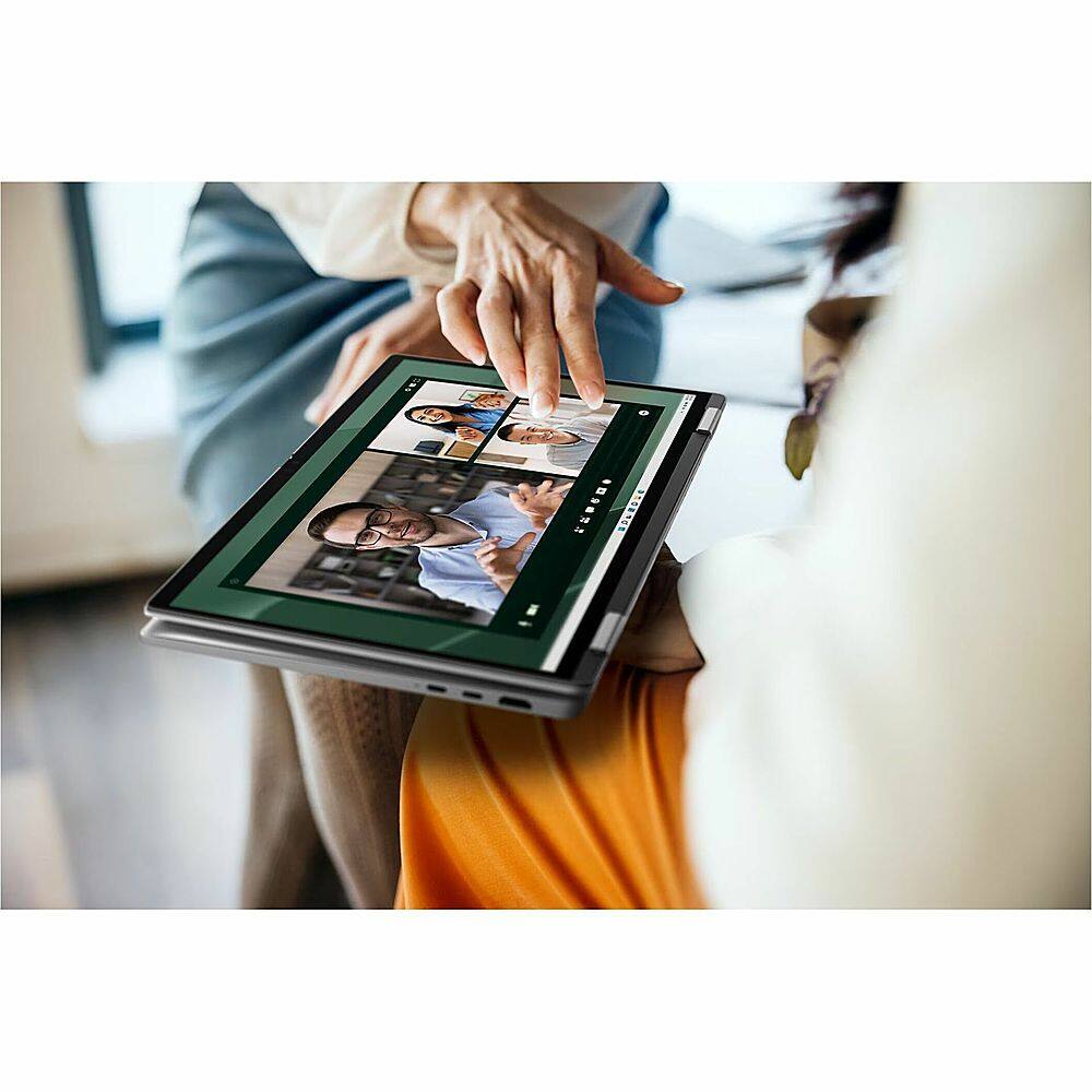 Alt View 24. Dell - Latitude 7000 2-in-1 13.3" Touch Screen Laptop - Intel Core Ultra 7 with 16GB Memory - 512 GB SSD - Titan Gray, Gray.