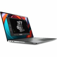 Dell - Precision 5000 14" Touch Screen Laptop - Intel Core Ultra 7 with 32GB Memory - 512 GB SSD - Aluminum Titan Gray, Gray - Angle_Zoom