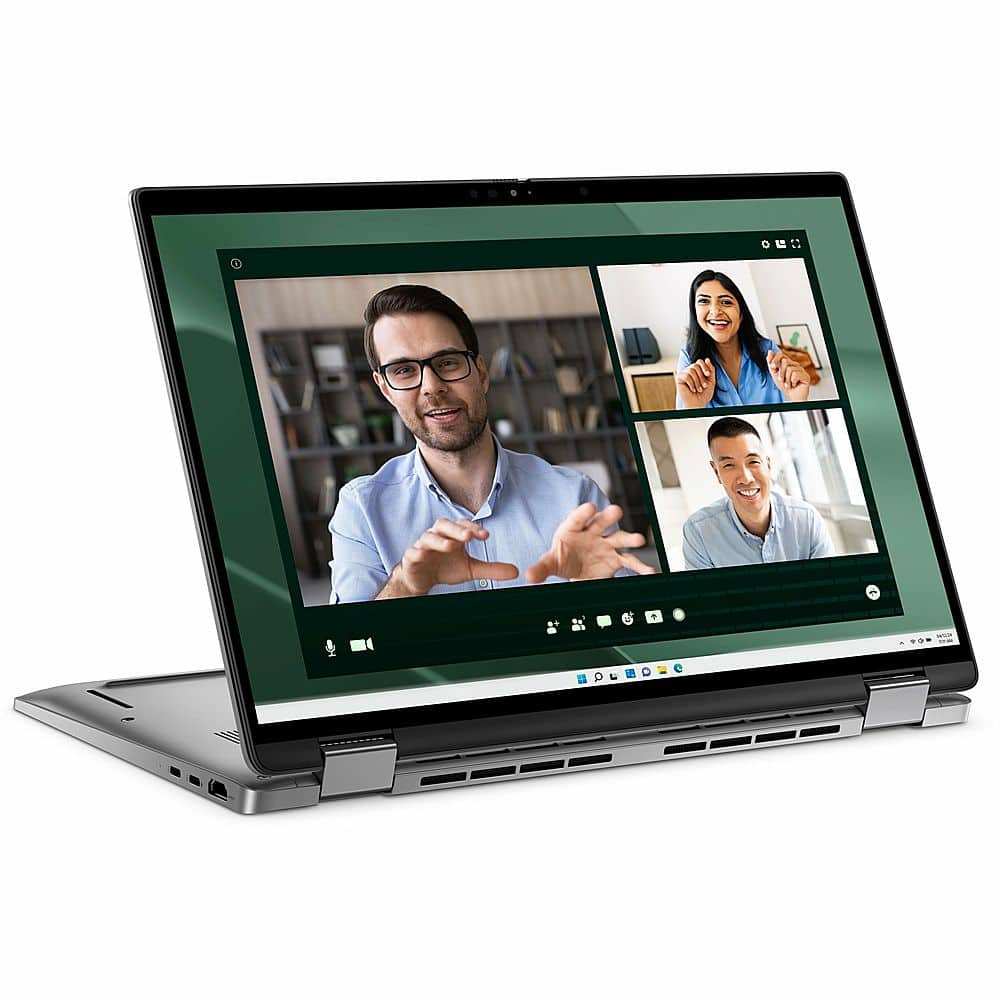 Alt View 19. Dell - Latitude 7000 2-in-1 14" Touch Screen Laptop - Intel Core Ultra 5 with 16GB Memory - 256 GB SSD - Titan Gray, Gray.
