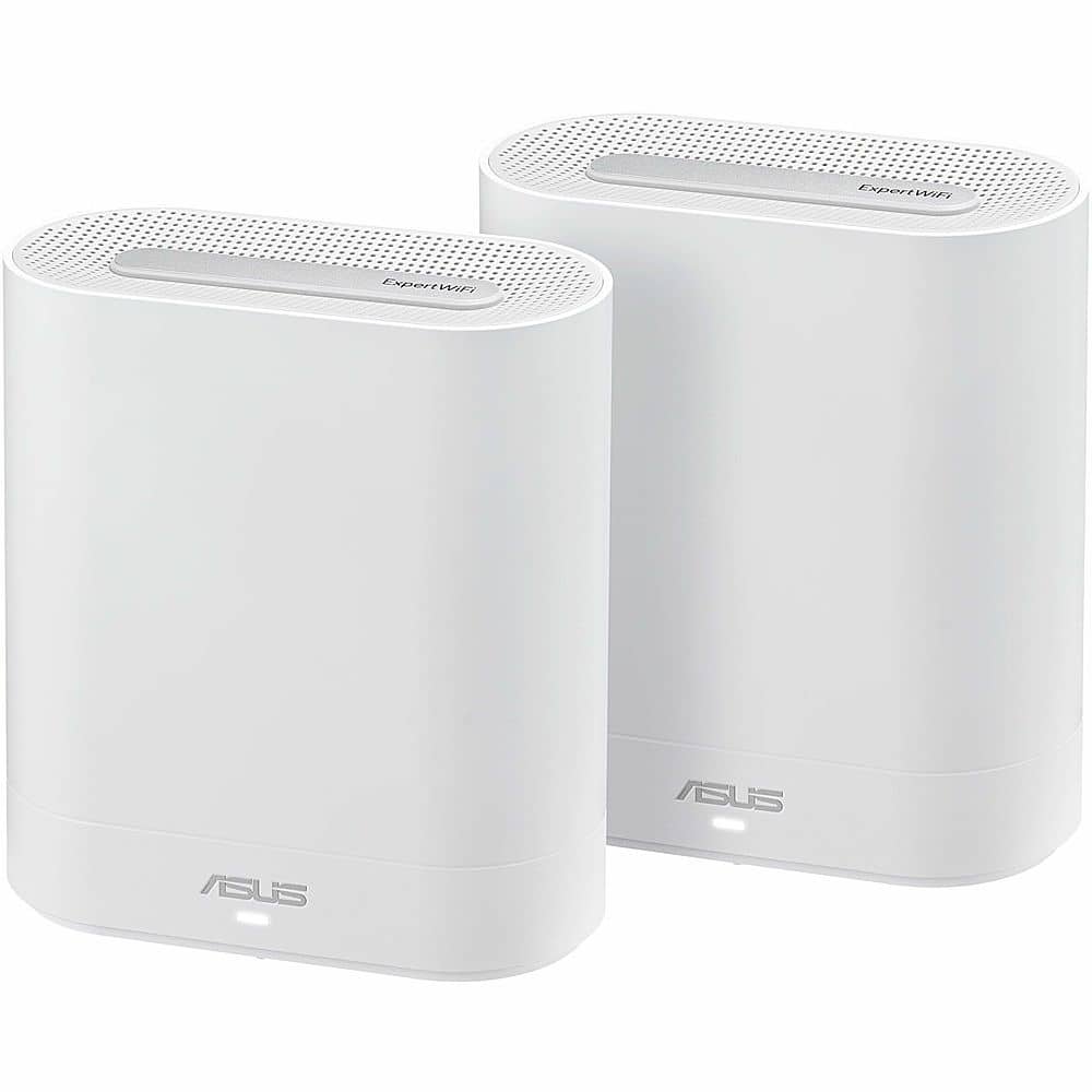 ASUS - ExpertWiFi Wireless-AX 972.50 MB/s Whole Home Wi-Fi System (2-pack) - White