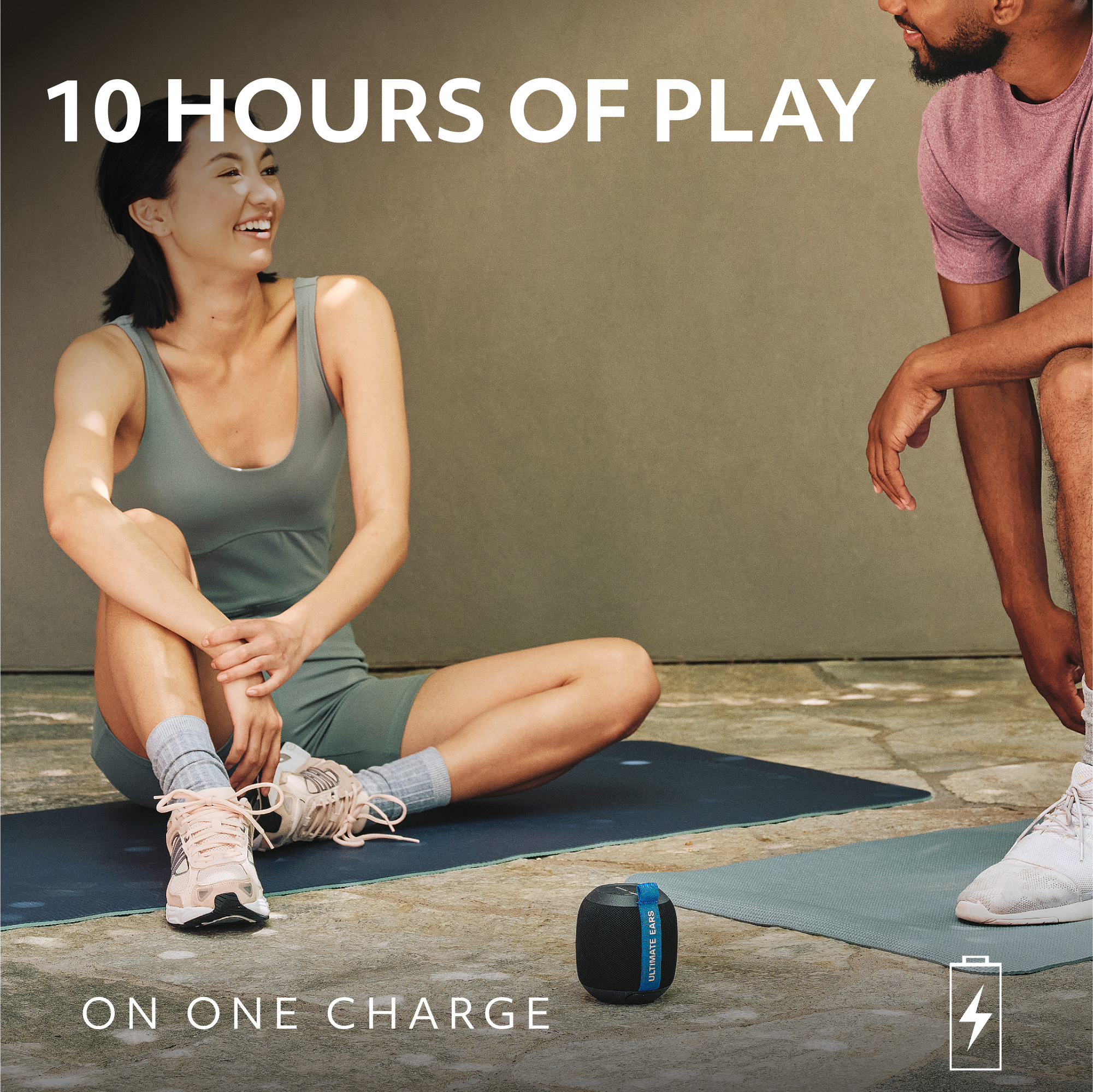 10 Hours of Play on One Charge: Ears Ultimate