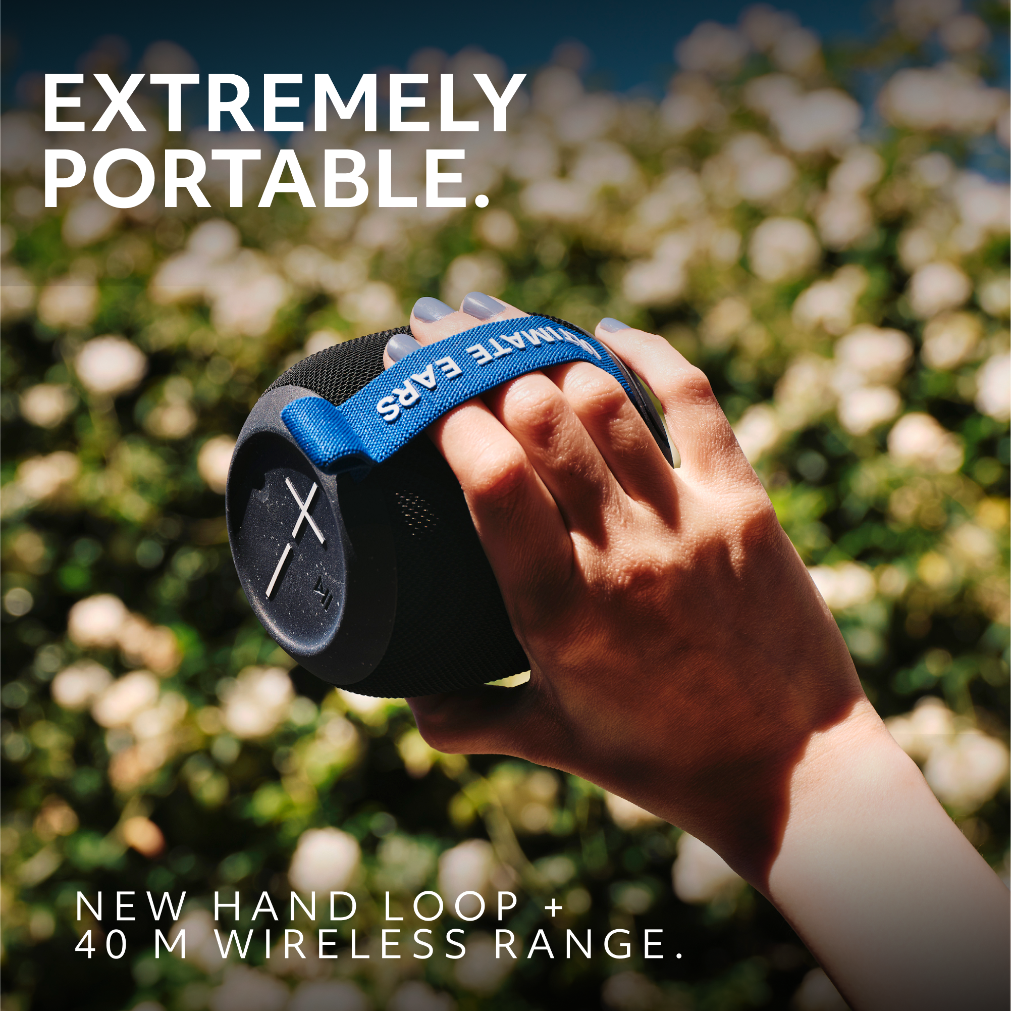 EXTREMELY PORTABLE. IMATE EARS X I NEW HAND LOOP + 40 M WIRELESS RANGE.