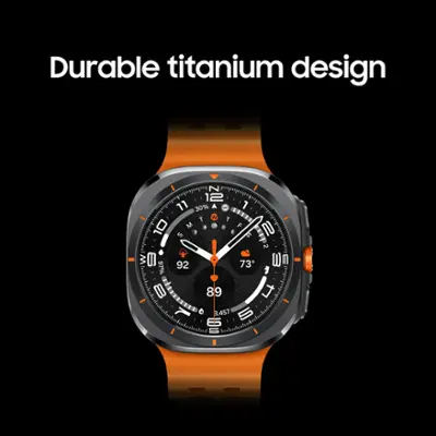 Samsung - Galaxy Watch Ultra Titanium Smartwatch 47mm LTE - Titanium Gray