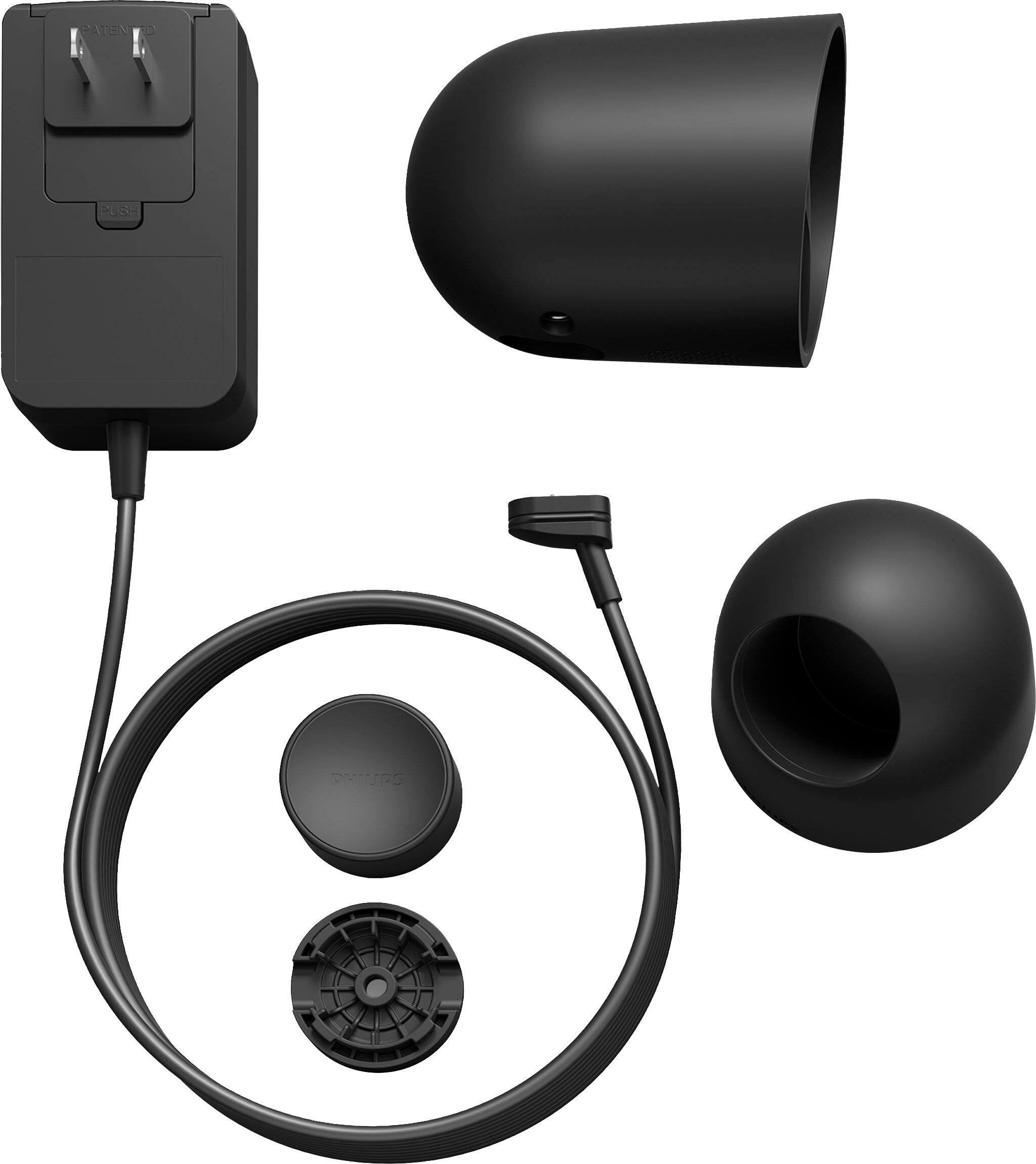 Alt View 15. Philips - Hue Desktop Wired Security Camera w/Stand - Black.