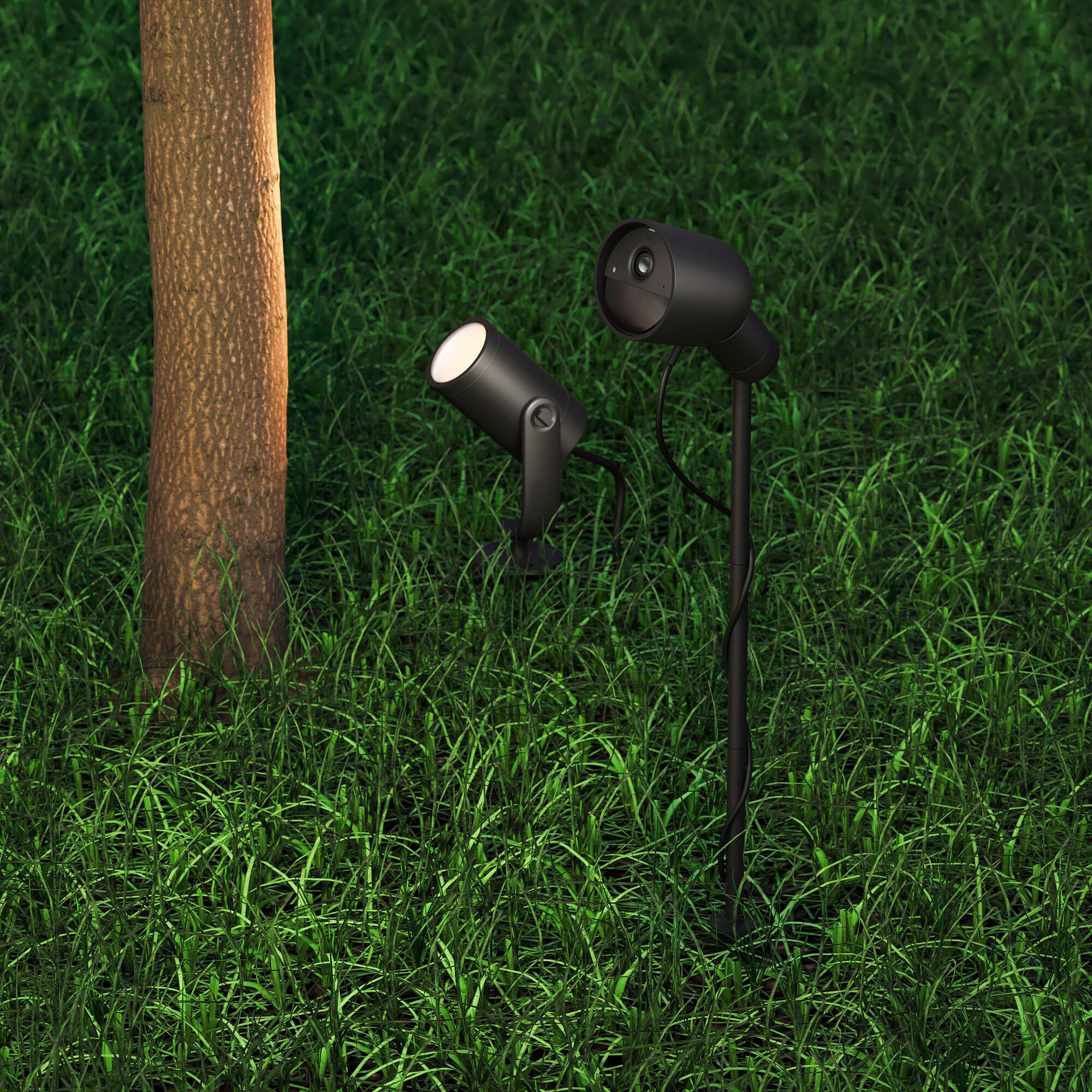 Alt View 12. Philips - Philips Hue Secure Camera Mount With Ground Spike - Black.