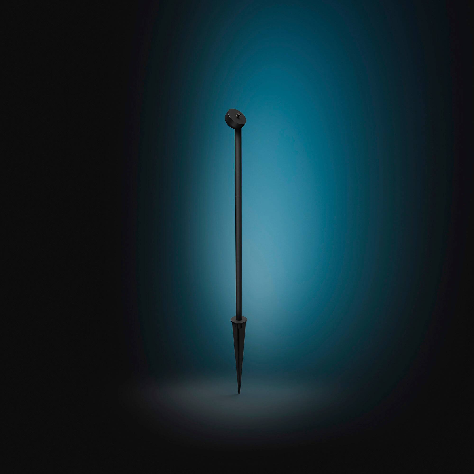 Left. Philips - Philips Hue Secure Camera Mount With Ground Spike - Black.