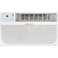 Keystone - 350 Sq. Ft. 8,000 BTU 115V Through-the-Wall Air Conditioner with Follow Me LCD Remote Control - White - Front_Zoom