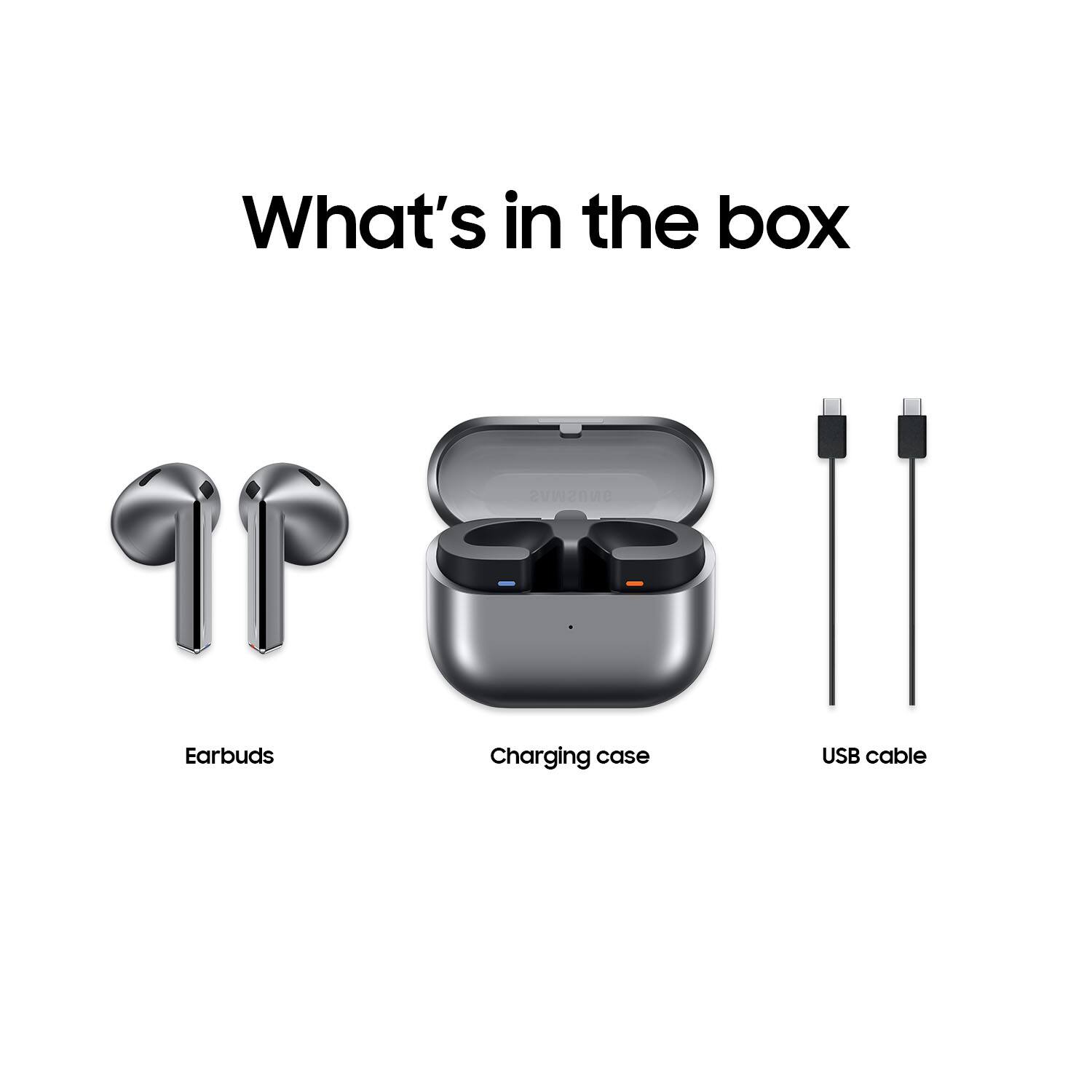 What's in the box: ONNSSIUS Earbuds, Charging case, USB cable.