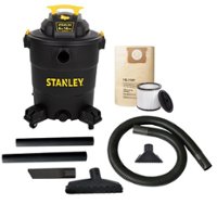 STANLEY 14 Gallon 6HP Pro Poly Series Wet/Dry Vacuum - black - Front_Zoom