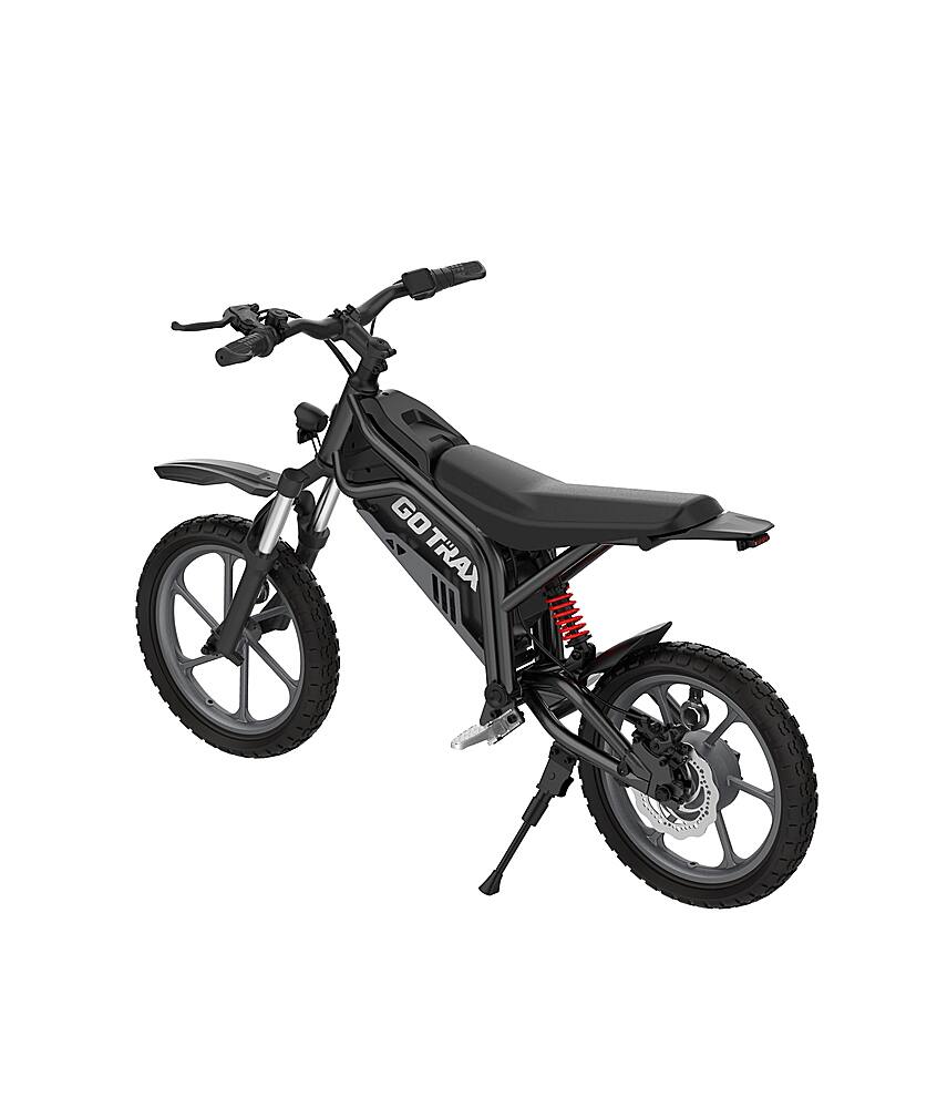 Alt View 12. GoTrax - Fitz 16" Electric Dirt Bike w/15mi Max Range & 15.5 mph Max Speed - Black.