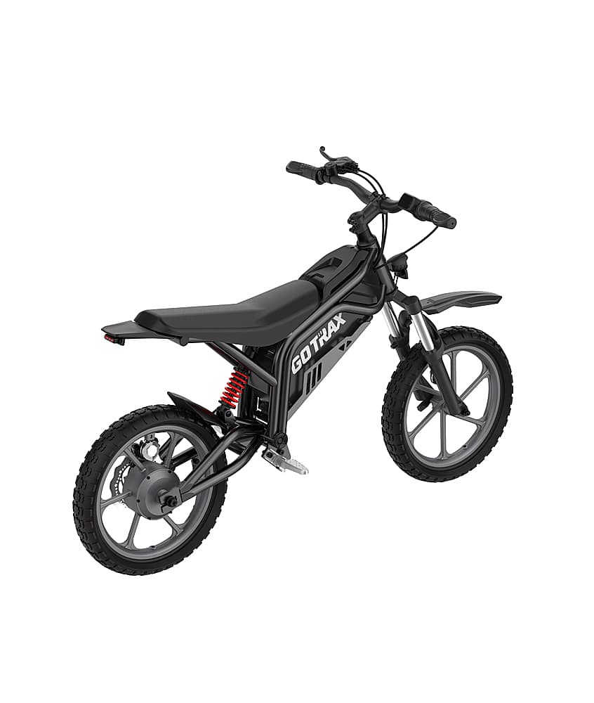 Alt View 13. GoTrax - Fitz 16" Electric Dirt Bike w/15mi Max Range & 15.5 mph Max Speed - Black.