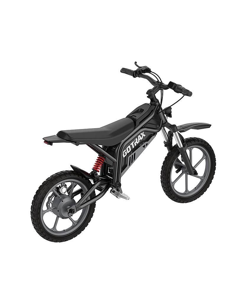Alt View 13. GoTrax - Fitz 16" Electric Dirt Bike w/15mi Max Range & 15.5 mph Max Speed - Black.