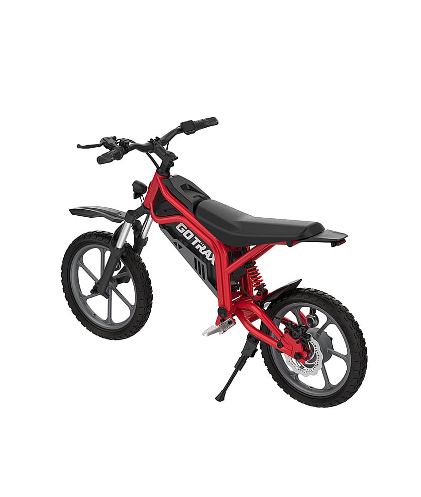 Alt View 12. GoTrax - Fitz 16" Electric Dirt Bike w/15mi Max Range & 15.5 mph Max Speed - Red.