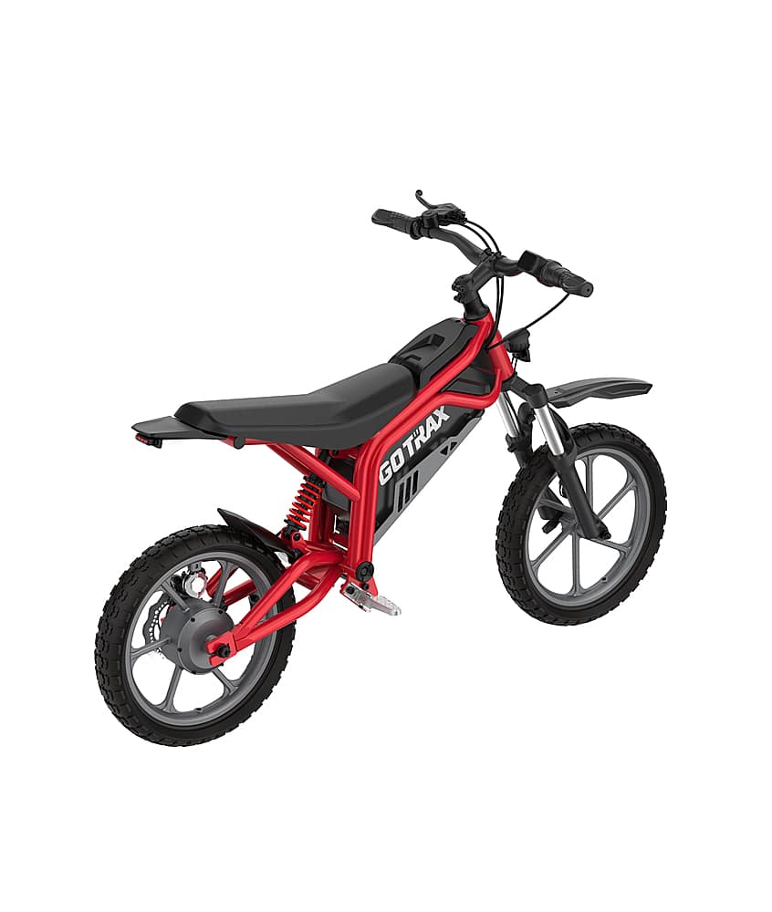 Alt View 13. GoTrax - Fitz 16" Electric Dirt Bike w/15mi Max Range & 15.5 mph Max Speed - Red.