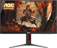 AOC - 24G4 23.8" IPS Gaming Monitor, FHD (1920x1080), 180Hz, 1ms, Freesync, HDR10 - Black/Silver/Red - Front_Zoom