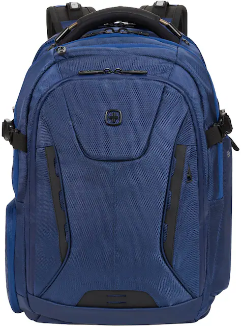 SwissGear Commander USB ScanSmart Laptop Backpack Blue 5358303408 Best Buy