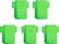 Front. AnkerMake - AnkerMake 5-Pack Silicone Cover for M5C 3D Printer - Green.