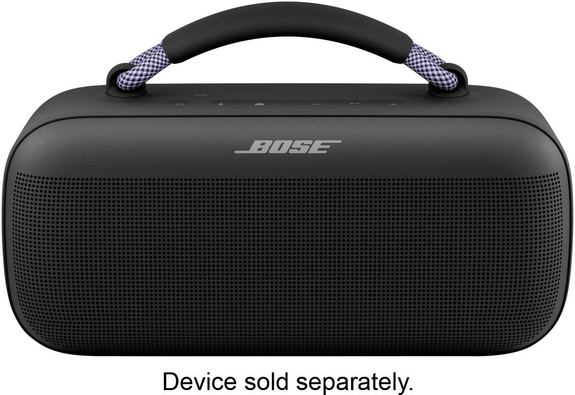 Alt View 11. Bose - Rope Handle for SoundLink Max - Black/Chilled Lilac.