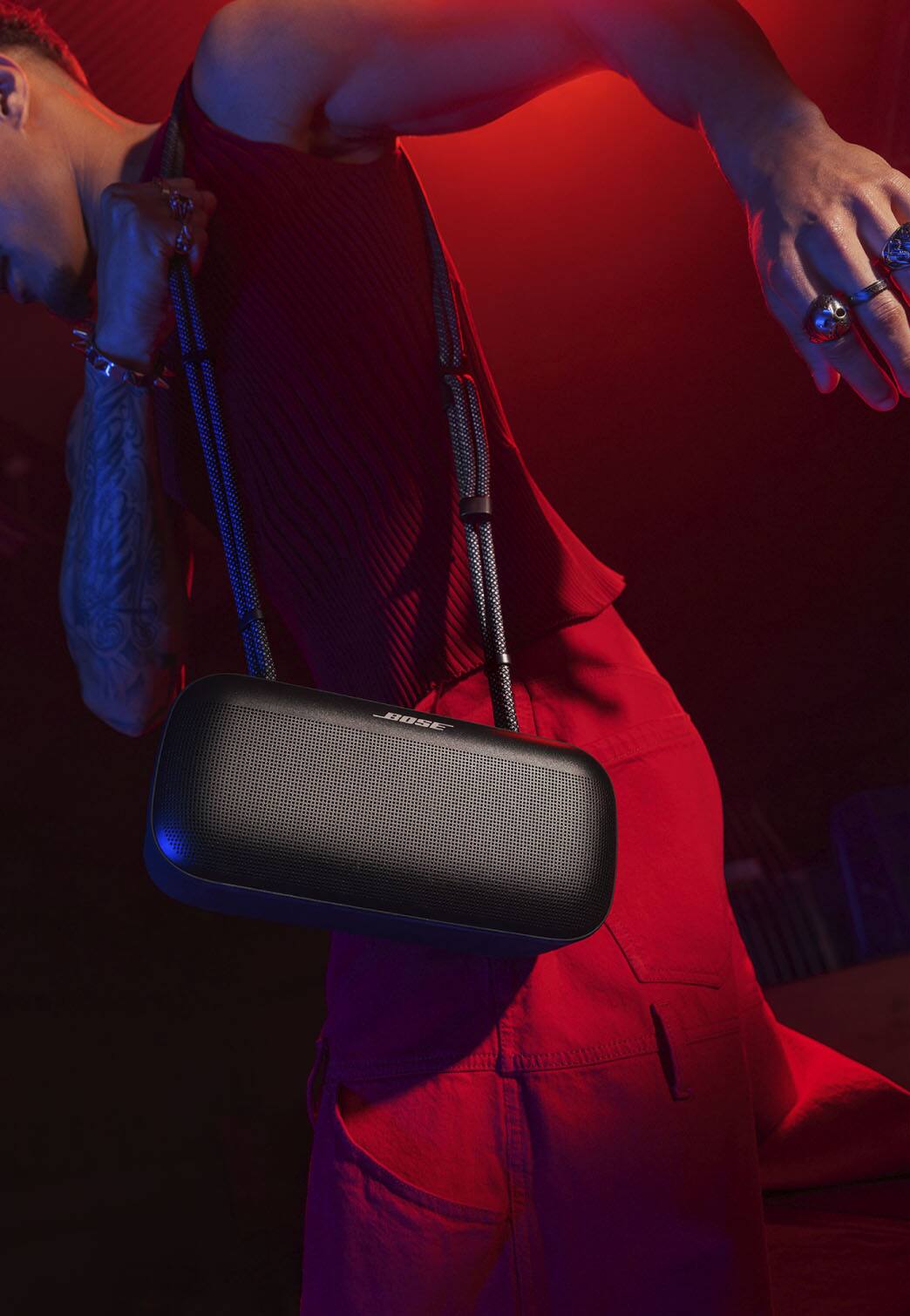 Alt View 12. Bose - Rope Carrying Strap for SoundLink Max - Black.