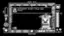 The text on the image reads: "x:03, Y:13 INTRUDER ALERT! Stop right there! NRG 12 21 R  Y 00:53:26 EJECT." The text is grouped as follows:

1. x:03, Y:13
2. INTRUDER ALERT!
3. Stop right there!
4. NRG 12 21 R  Y
5. 00:53:26
6. EJECT