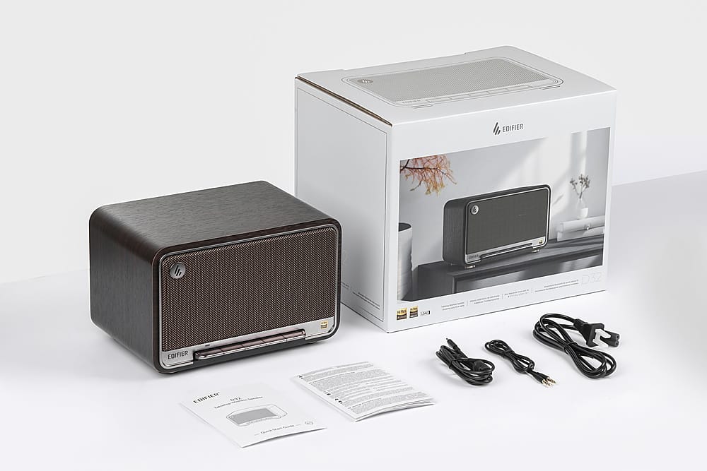 I have grouped the text as follows:
"Edifier D32 NAK 1 Edifier EDIFILR E0I TV99"