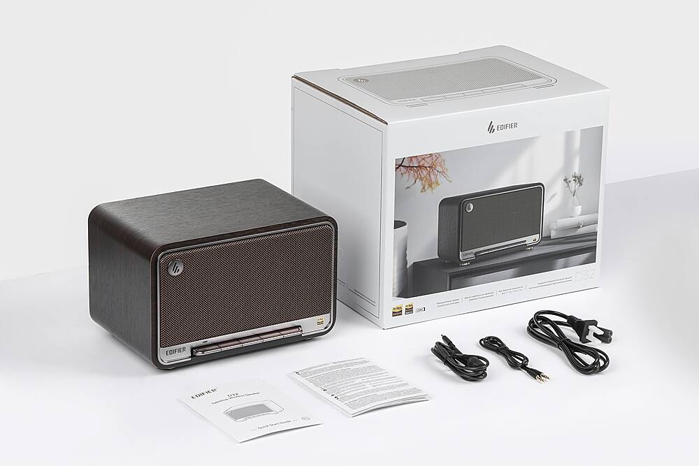 I have grouped the text as follows:

"Edifier D32 NAK 1 Edifier EDIFILR E0I TV99"