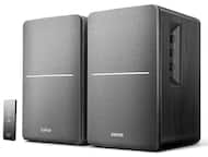 The text on the image reads "Edifier" three times, indicating that the speaker system is made by the Edifier brand.