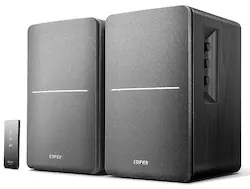 Edifier - R1280T Powered Bookshelf Speakers/Computer Speakers/Studio Monitor Speakers, 2.0 Active Near Field Monitors 42 Watts RMS - Black - Front_Zoom