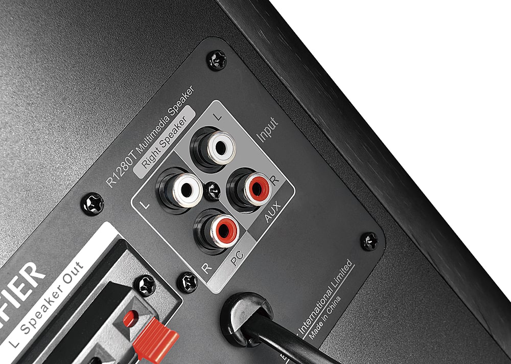 Speaker L Multimedia Speaker Input R1280T Right R L AUX PC Out R Limited FIER Speaker International Made in China