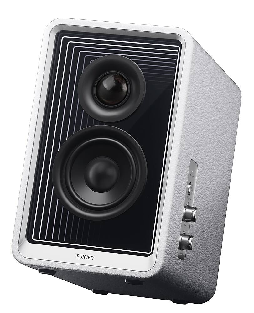 Alt View 11. Edifier - QR65 5.3 Bluetooth Multimedia Speaker System with 65W GaN Charging, Lighting Effects, and Strong Base (Pair) - White.