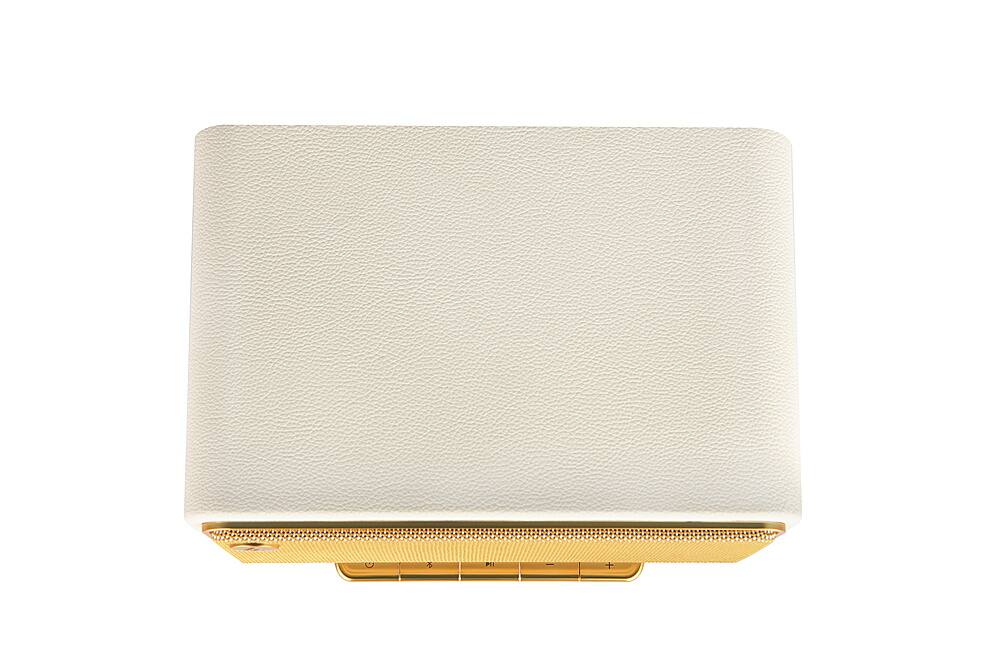 Alt View 3. Edifier - D32 Portable Bluetooth 5.3 Wireless Speaker with Apple AirPlay High Resolution Audio and 11 Hour Battery Life - Ivory.