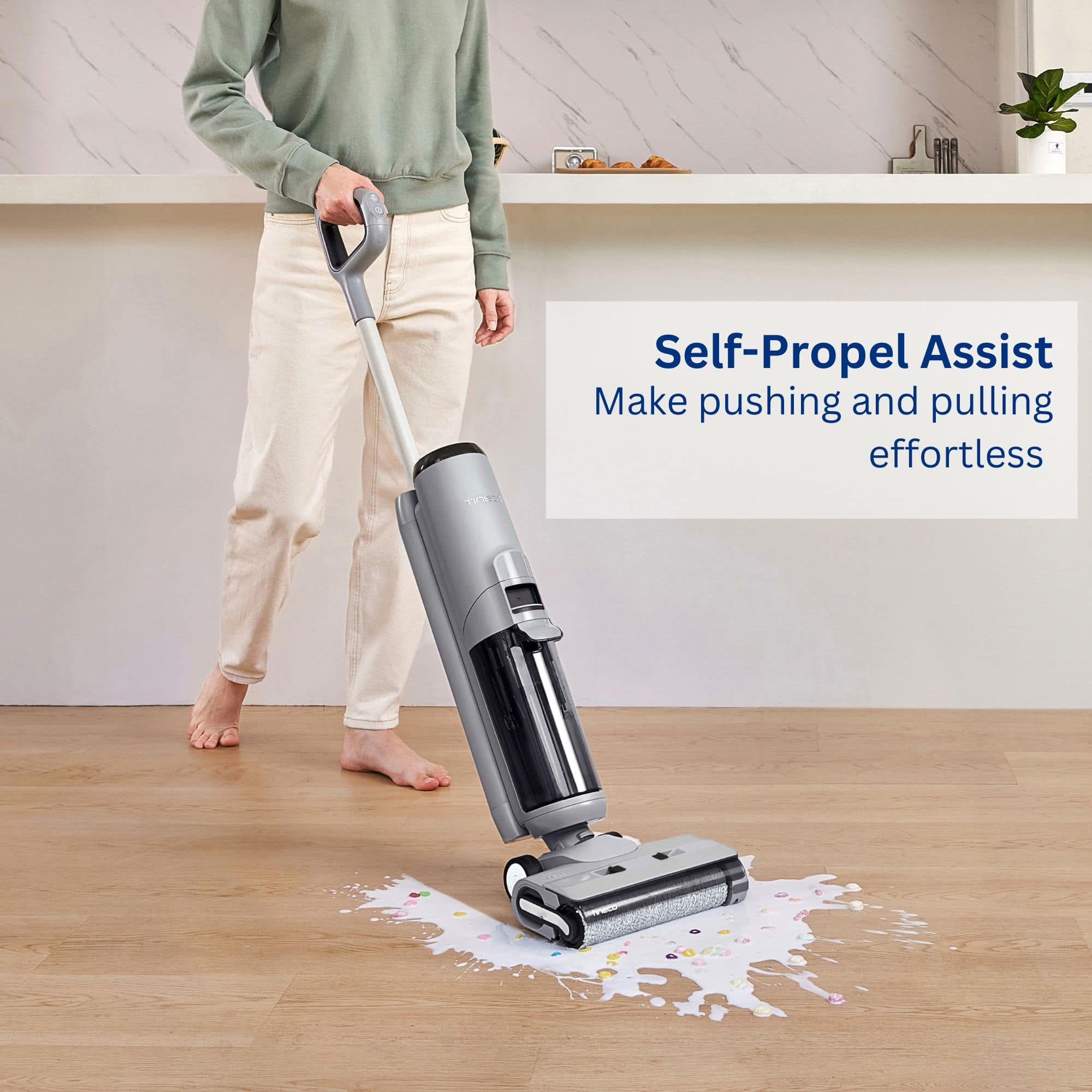 Self-Propel Assist: Make pushing and pulling effortless.