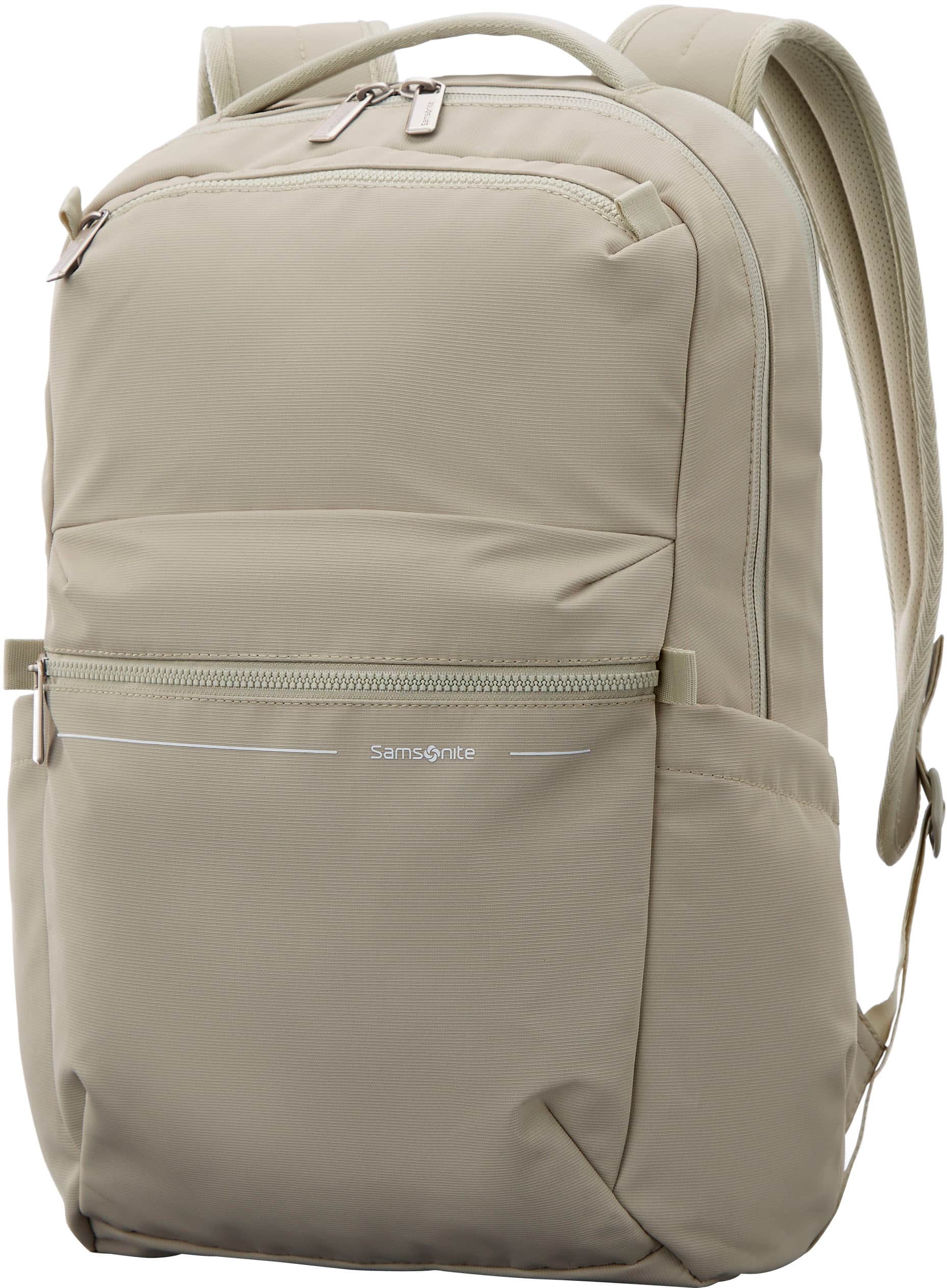 Front. Samsonite - Arcway Backpack - Limestone Gray.