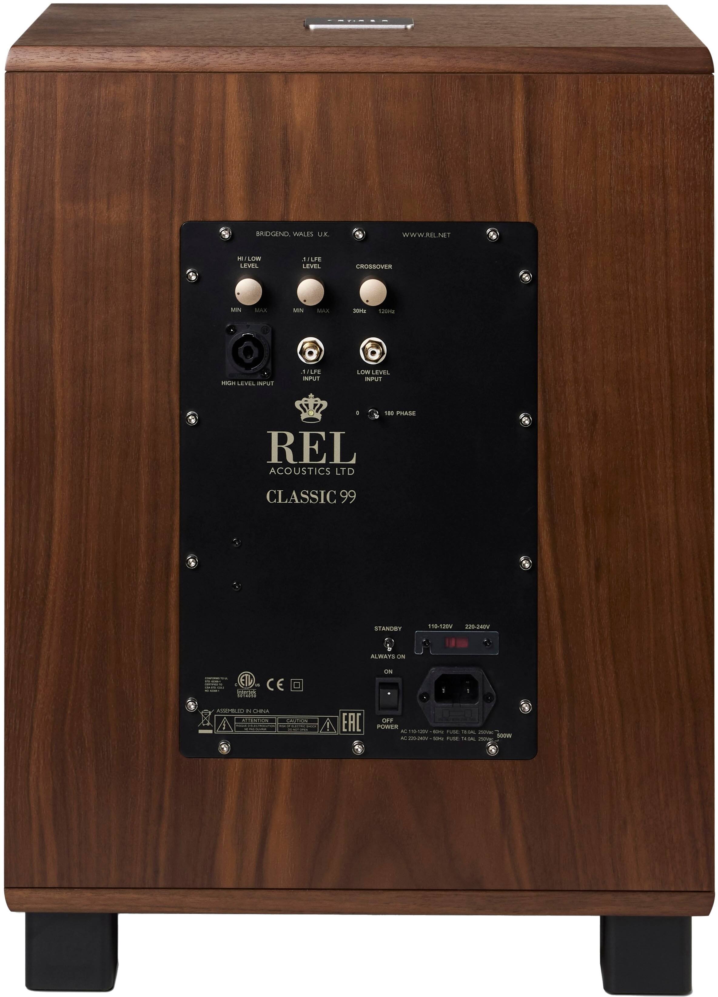 REL Classic 99 Subwoofer Walnut Classic 99 Walnut Open Box Best Buy