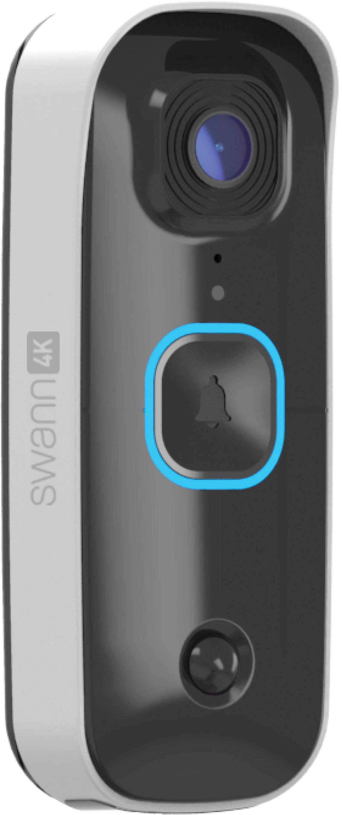 The image features a smart device with various features and icons. The text on the image is grouped as follows:

1. 4K Resolution: This feature allows for high-quality video recording and playback.
2. Color Night Vision: This feature enables the device to capture clear images and videos even in low-light conditions.
3. Head to toe Face Recognition: This feature allows the device to recognize and authenticate users based on their facial features.
4. Quick Response: This feature ensures fast and efficient communication through the device.
5. 2-Way Talk: This feature enables users to engage in two-way conversations through the device.
6. 32GB: This feature indicates that the device has 32GB of storage capacity.
7. 100% Wireless: This feature suggests that the device is wireless and does not require any cables or wires for operation.
8. Private: This feature implies that the device is designed to protect user privacy and data.
9. 32GB Storage: This feature highlights the device's storage capacity, which can be used to store photos, videos, and other files.