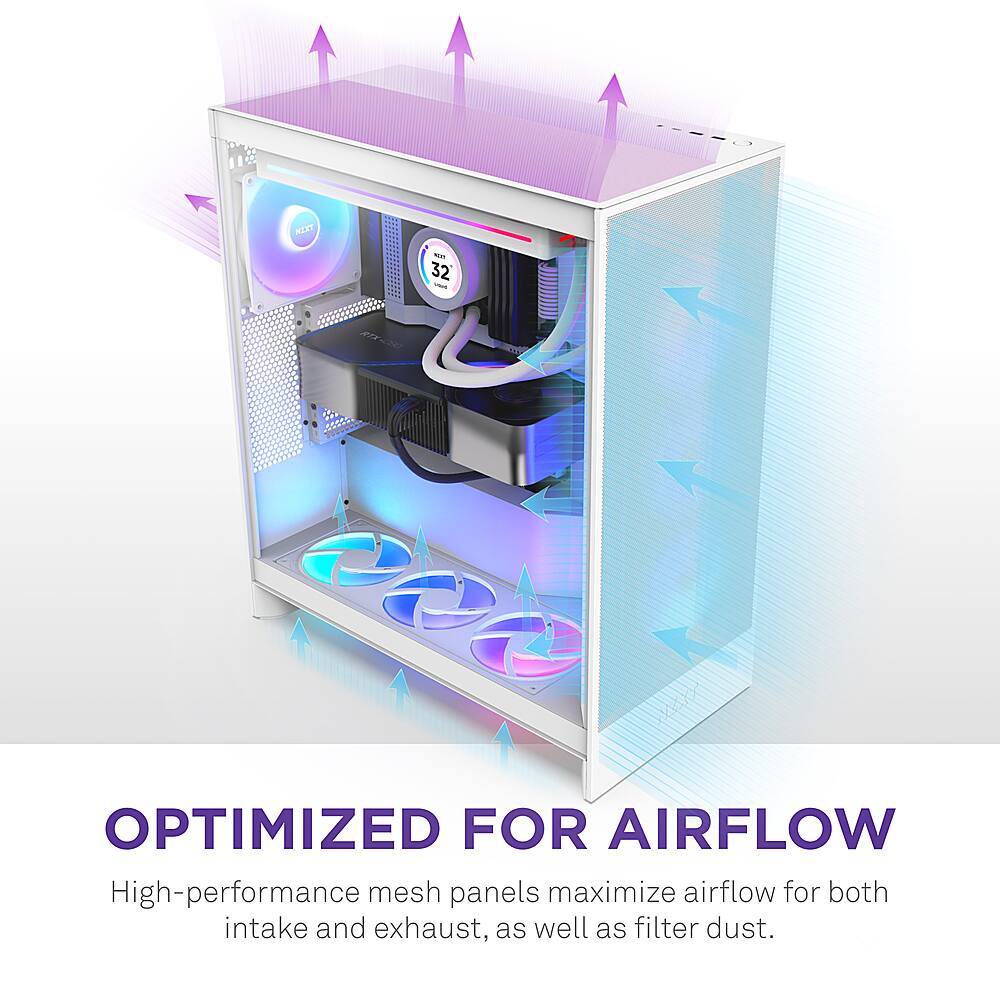Computer_Enclosures: "Optimized for Airflow. High-performance mesh panels maximize airflow for both intake and exhaust, as well as filter dust."