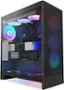 Front. NZXT - H7 Flow Mid-Tower ATX Case with RGB Fans - Black.