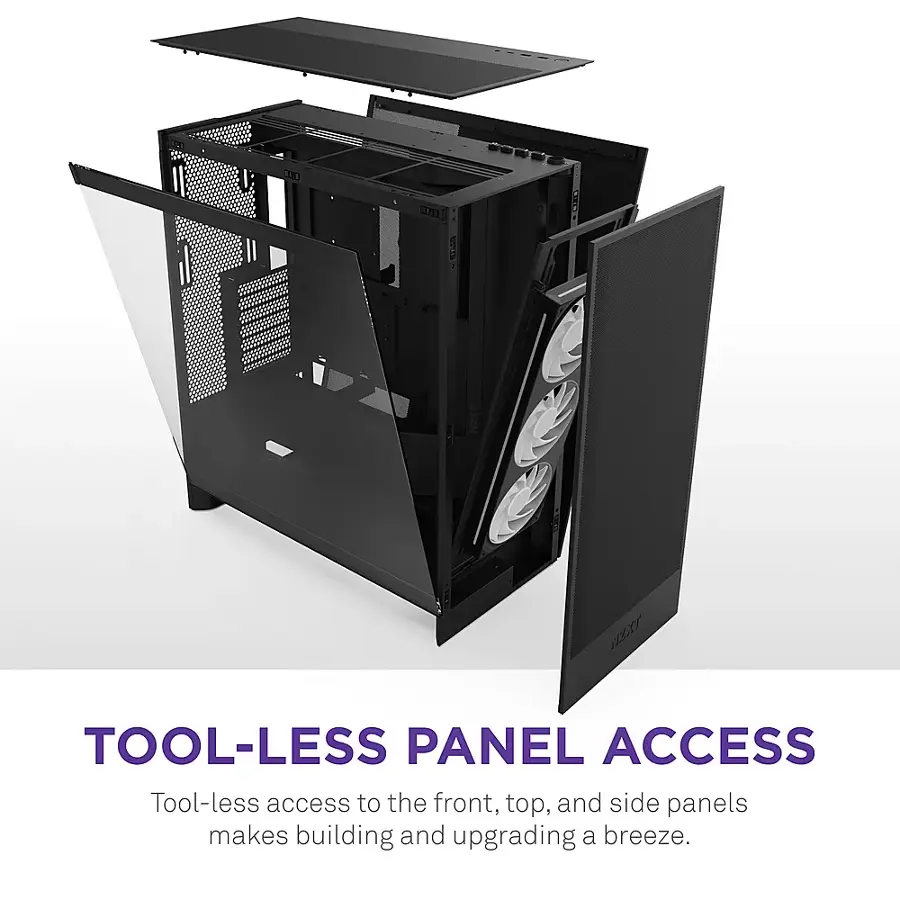 Tool-less panel access makes building and upgrading a breeze.