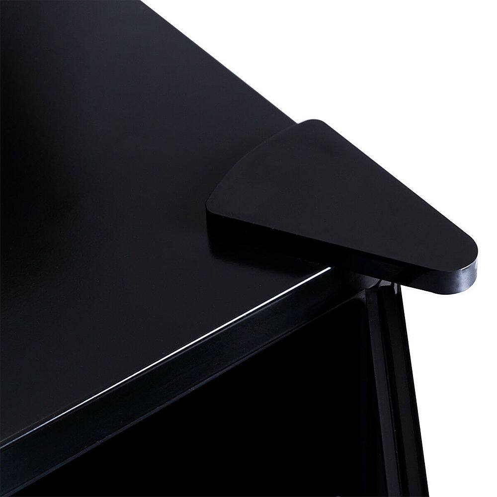 Alt View 20. Costway - 60 Can Beverage Refrigerator Beer Wine Soda Drink Cooler Mini Fridge Glass Door - Black.